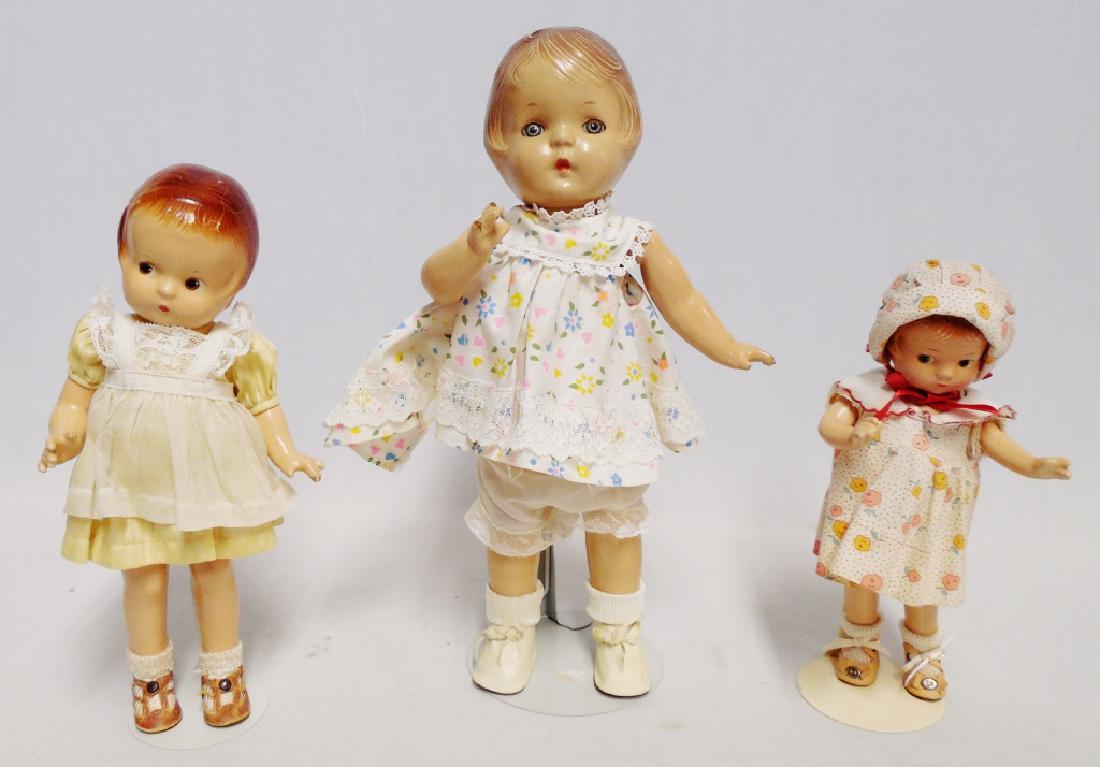 Lot of 2 Effanbee Dolls Patsyette and Patsy Jr. (1 of 5)