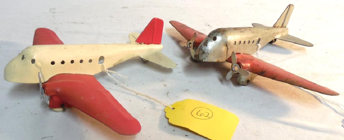 Lot of 2 Marx Twin Engine Airplanes (1 of 3)