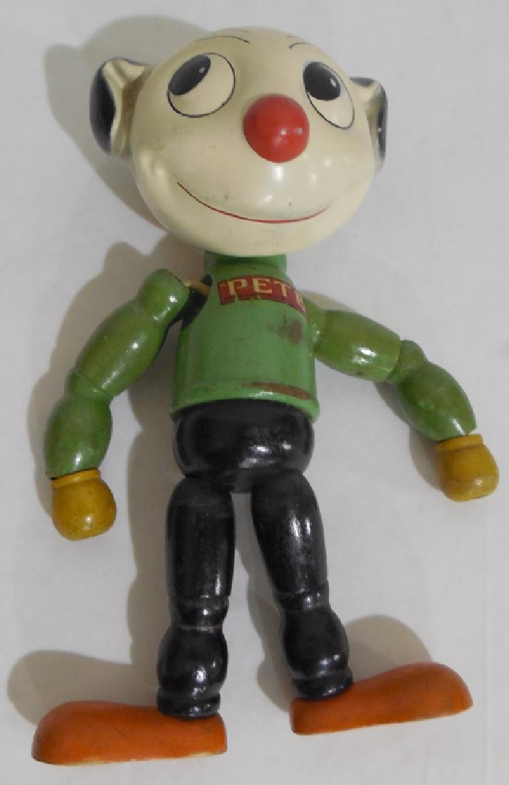 Pete the Pup cameo composition and wood doll (1 of 2)