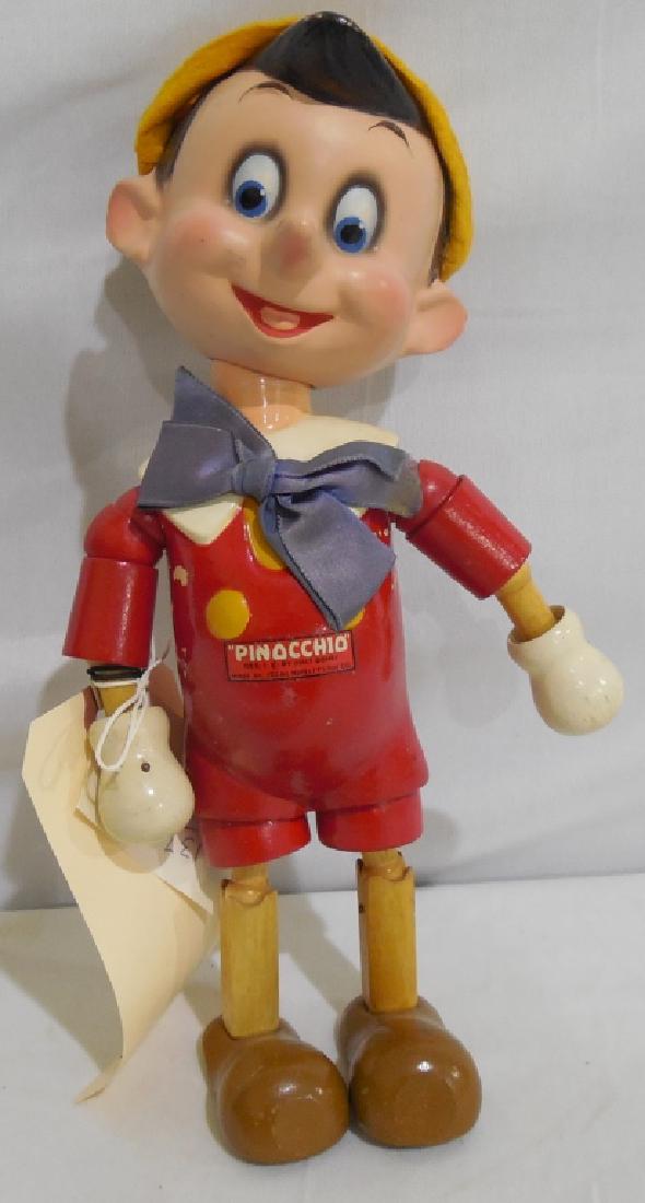 10 1/2" Pinocchio by Ideal Toy 1940s (1 of 3)