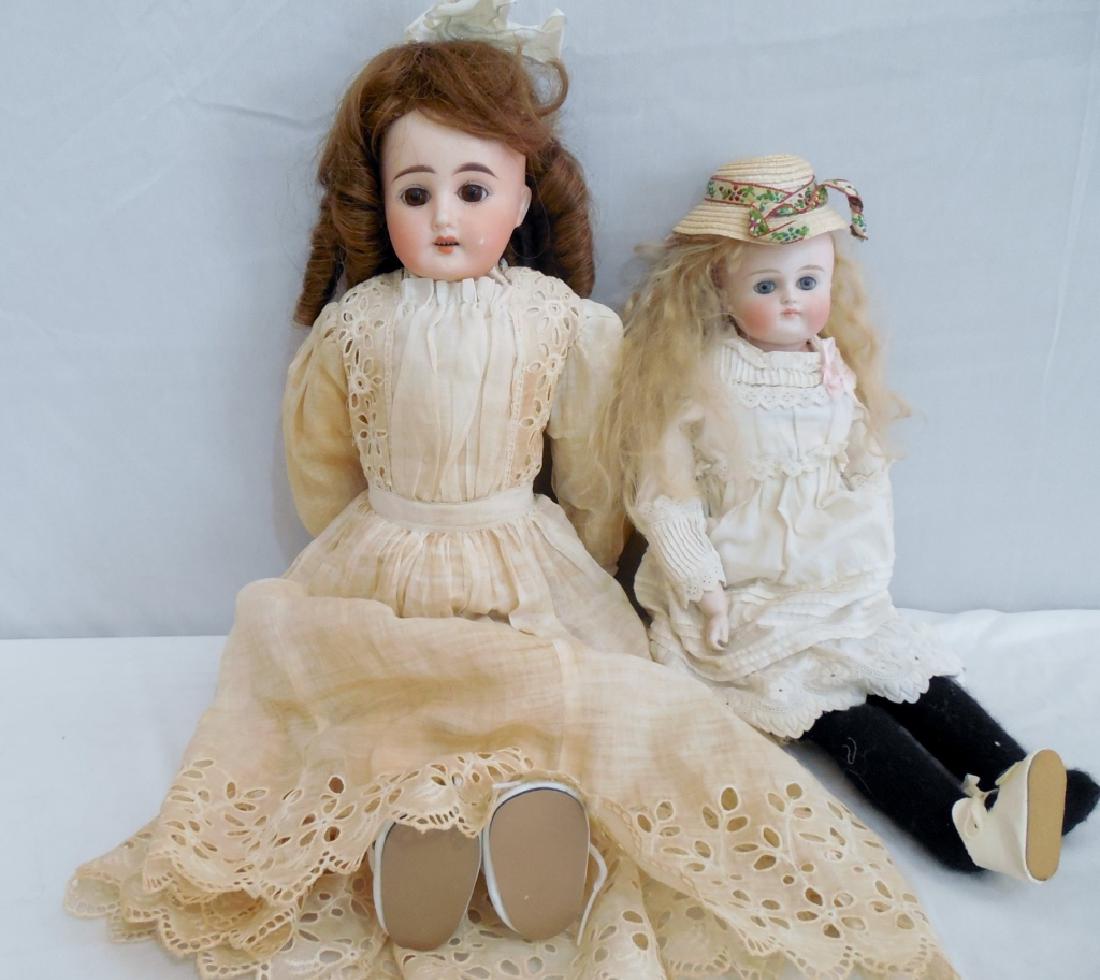 2 Bisque Head Dolls no marking (1 of 3)