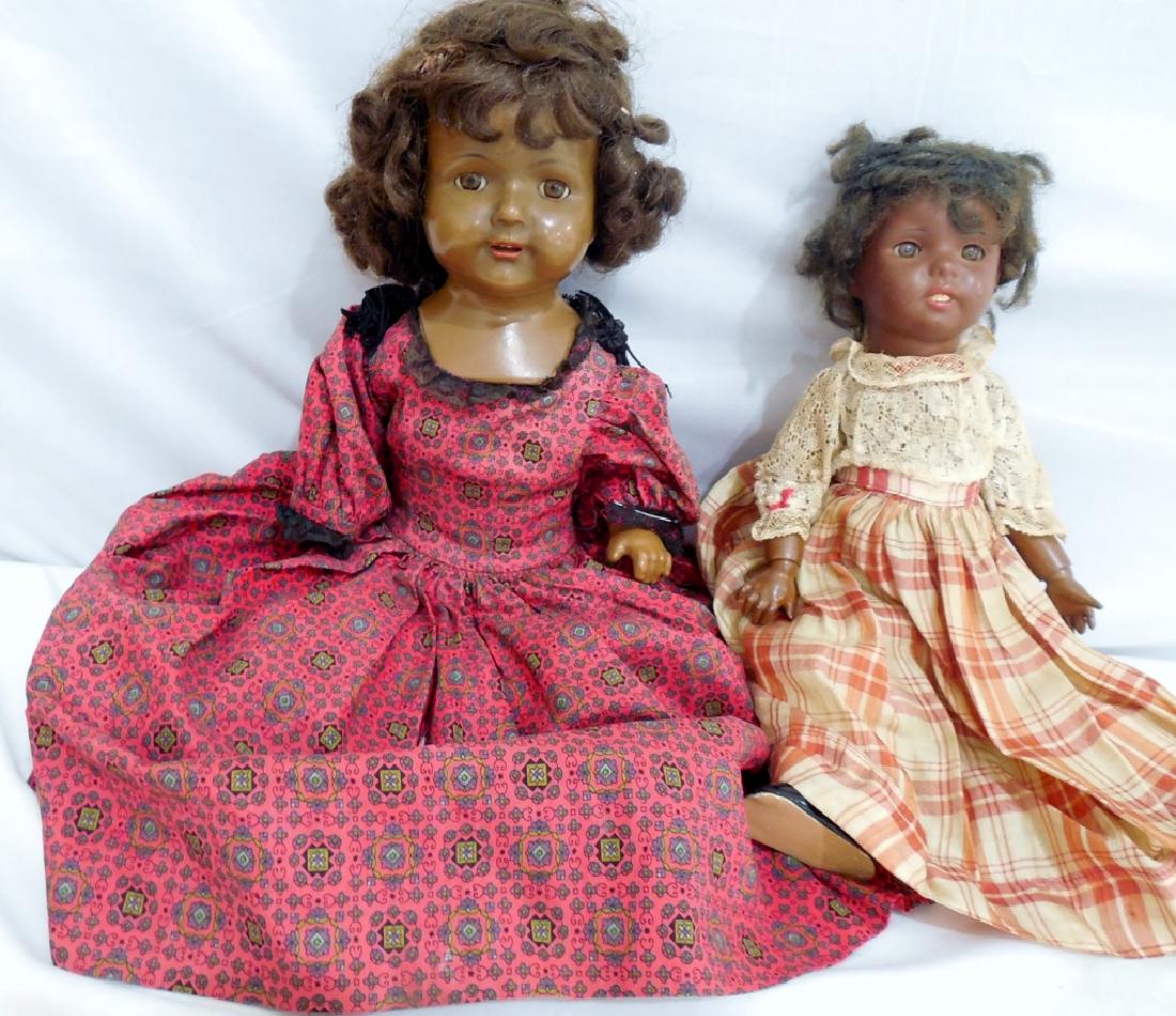 2 Black Dolls: 1 - Effanbee Rosemary walk talk sleep;1 Little girl no markings