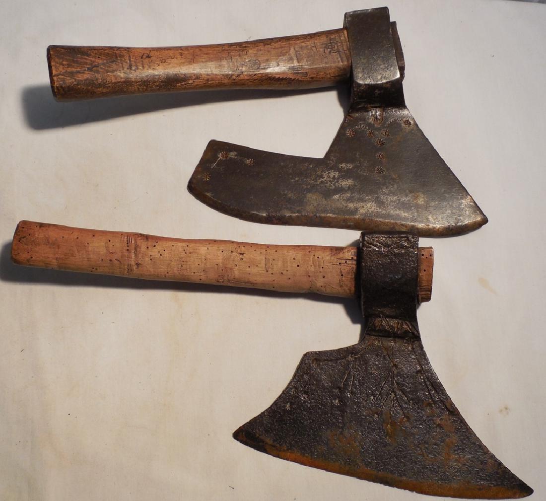 Bearded Axe & Broad Axe, offset, used: 13" long