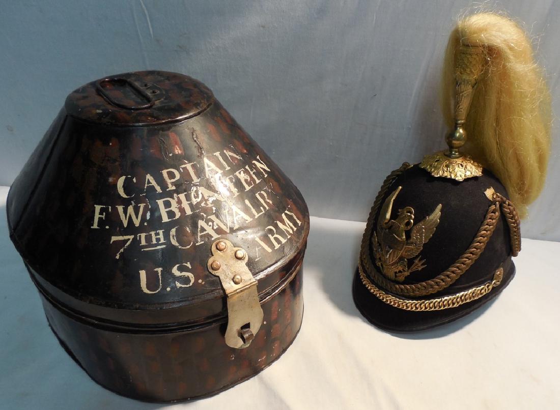 Captain F. w. Benteen: 7th Cavalry US Army Helmet