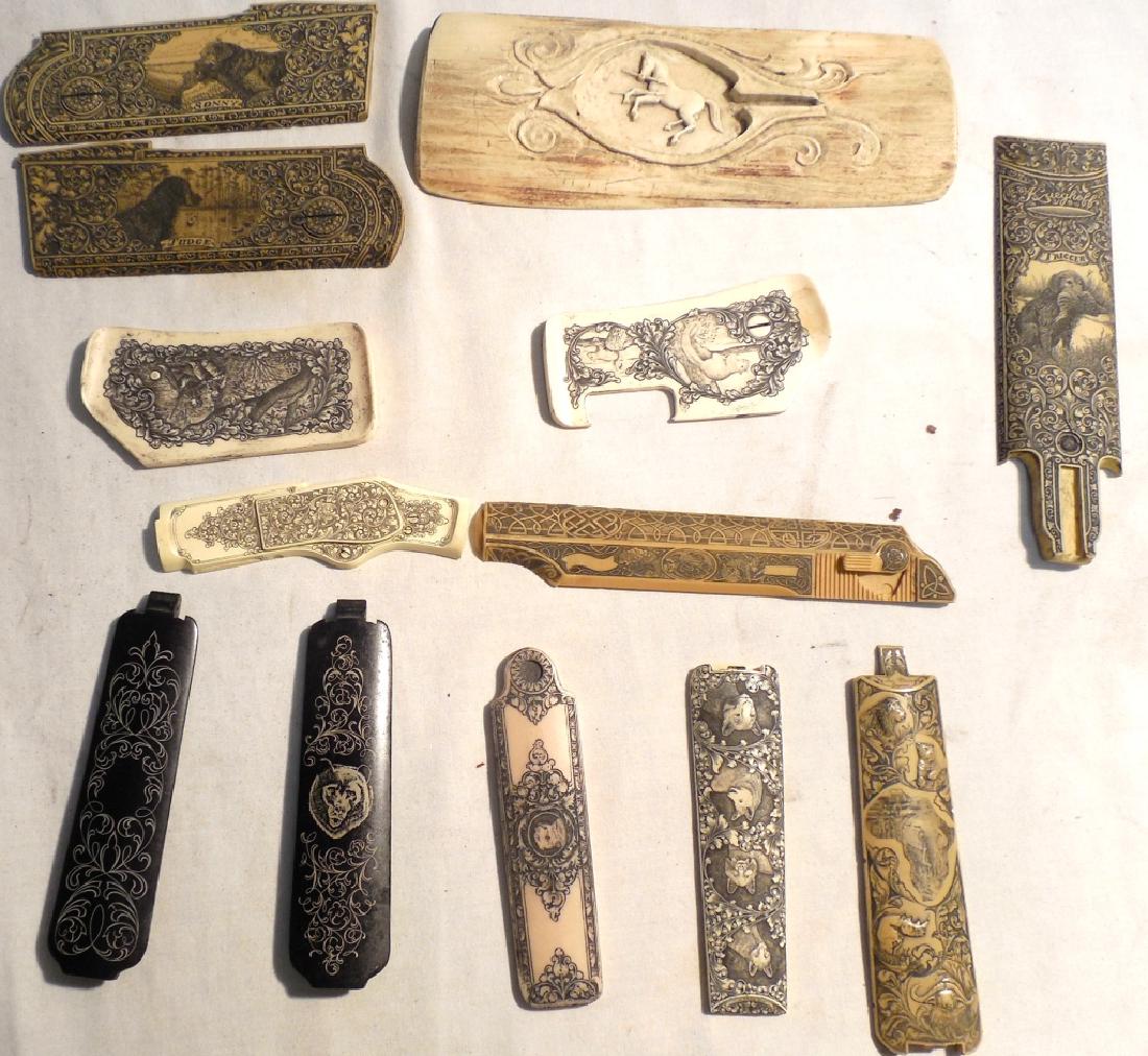 13ea. Gun stock & Floor Plate Engraving's: Jim Blair - S. Welch - Ralph Bone & Others