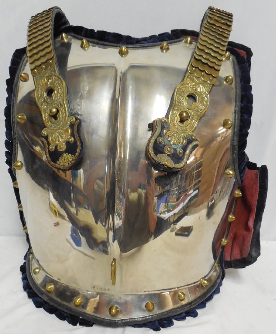 Chest and Back Armor with straps: 19"w x 18"h