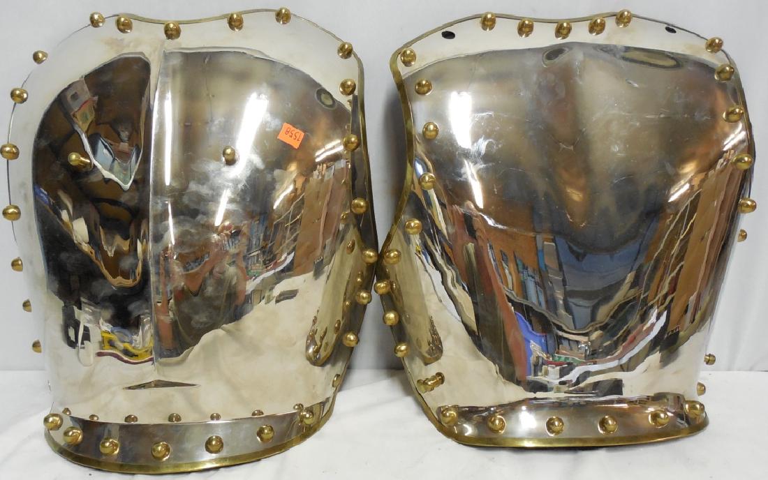 Chest and Back Armor NO Straps: 19"w x 18"h