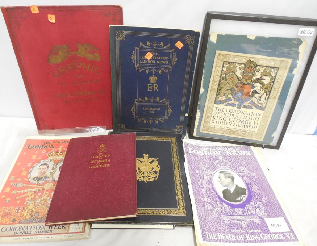 British Monarch Books: Coronation of King Edward VII - 1902 / 1953 Coronation of George VI & Queen Elizabeth and others see photos