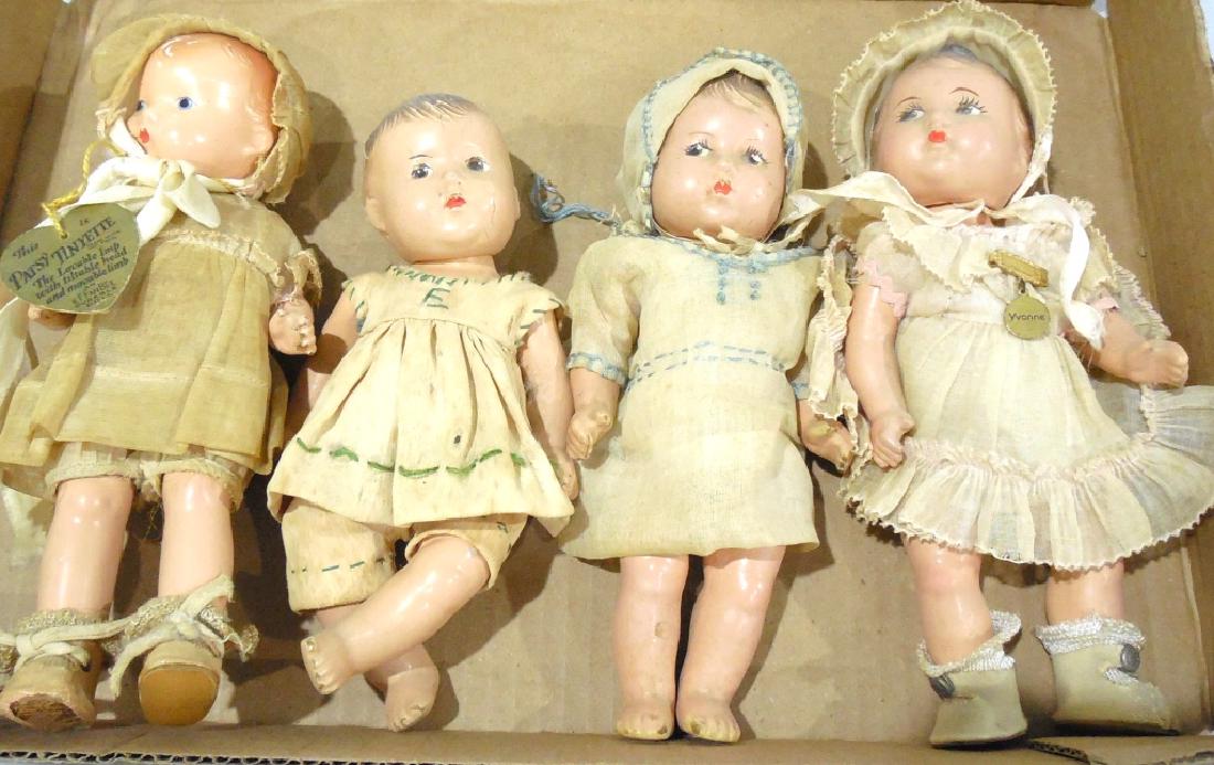 4 Dolls: 1 Patsy Tinyette, 3 Quints