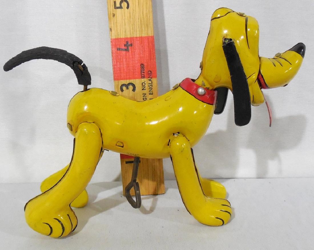 Walt Disney Pluto by Linemar Toys: Original ears tail & tongue, slight rip in tail
