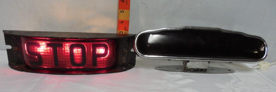 2 Stop Tail Lights: black one has bulbs added, see photos