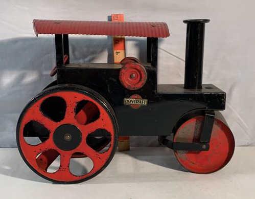 Boycraft riding Steamroller: Made for Sears 1930s 16.5 inch long