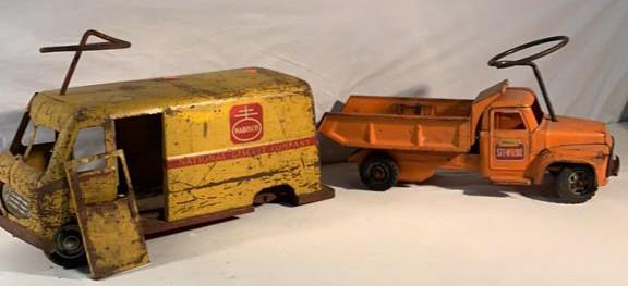 1 Nabisco Sit n ride and 1 Buddy L Sit n Ride: Used hard some missing parts great restore projects see photos