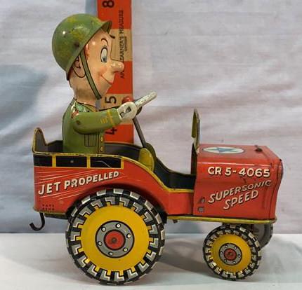 Unique Art GI Joe and his Jouncing Jeep: See photos used as is no box