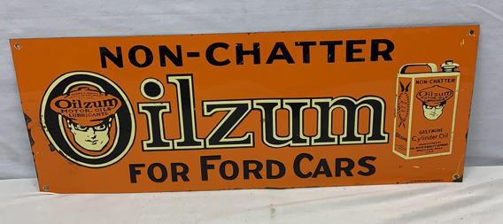 16”w Oilzum for Ford Cars Sign (1 of 4)
