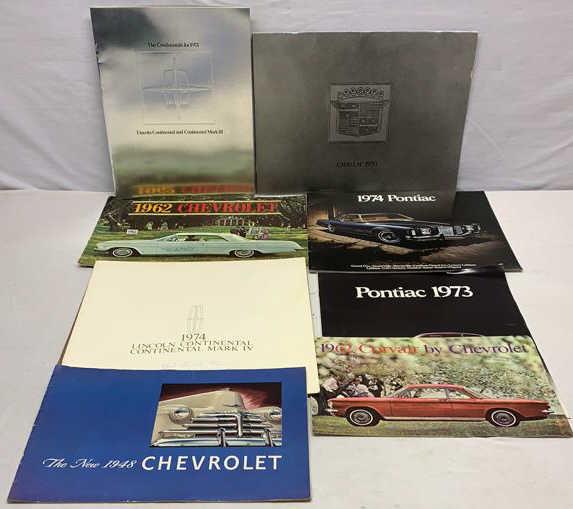 1960’s - 70’s Car brochures Lincoin Pontiac Chevy (1 of 7)