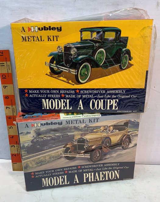 2 Hubley Metal Kits 1 Model A Coupe 1 Model A (1 of 3)