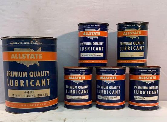 Allstate Lubricant Cans (1 of 4)