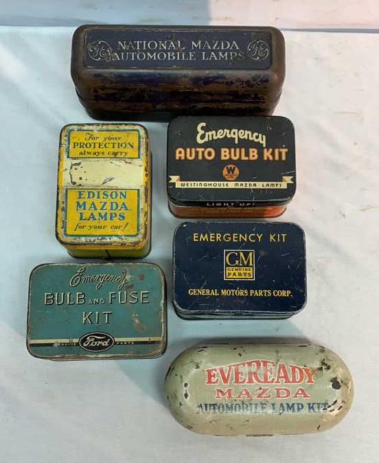 6 Lamp bulb Kits - Everready, Ford, GM, Edison (1 of 7)