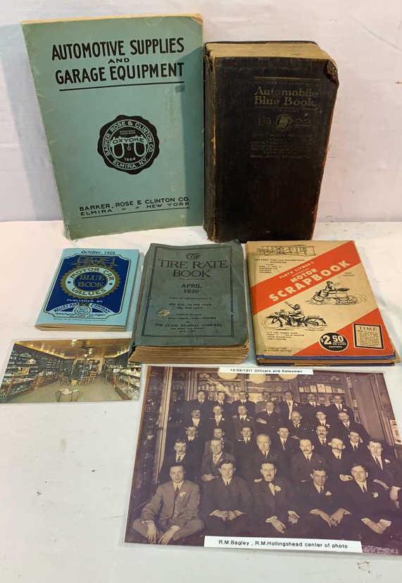 Automotive Books 1922 blue book, 1920 tire rate (1 of 13)
