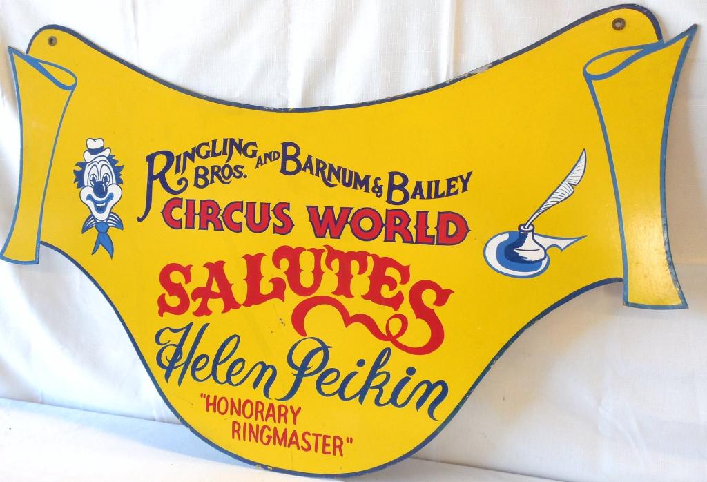 Ringling’s Barnum & Bailey’s circus sign (1 of 4)