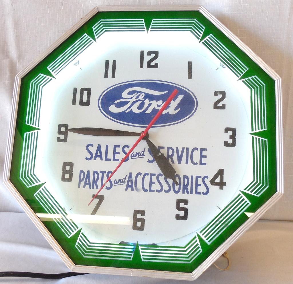 Ford Sales and Service Clock -  Working (1 of 4)