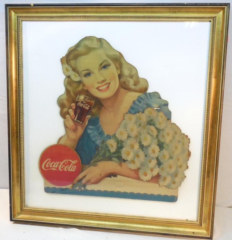 Coca-Cola die-cut framed advertising (1 of 7)