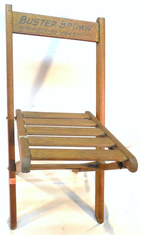 All Wood Buster Brown folding chair (1 of 3)