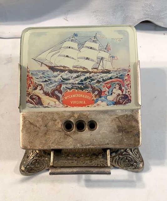 Cigar Store Counter Tip Cutter: Wm. Cameron & Bro Virginia Used as is see photos
