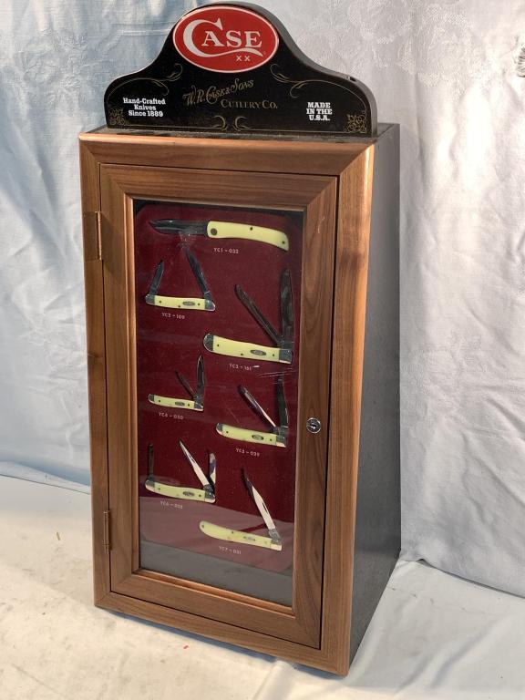 Wooden Case Knife Display Nov 30, 2019 Rentzel's Auction Service