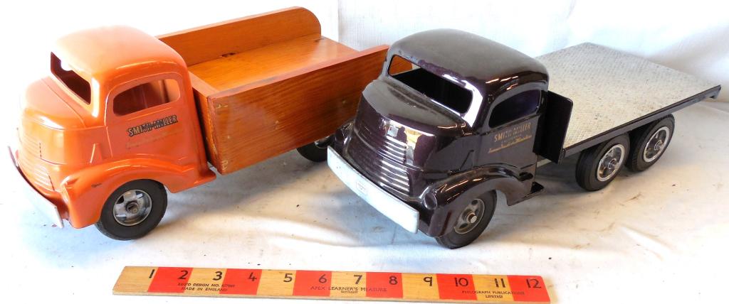 2 Smith - Miller Trucks Flatbed & Stake Body: Smitty Toys see photos