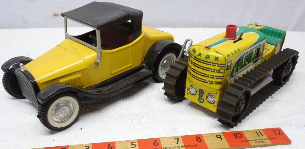 Nylint Tin Car & Marx 5 Tractor (1 of 8)