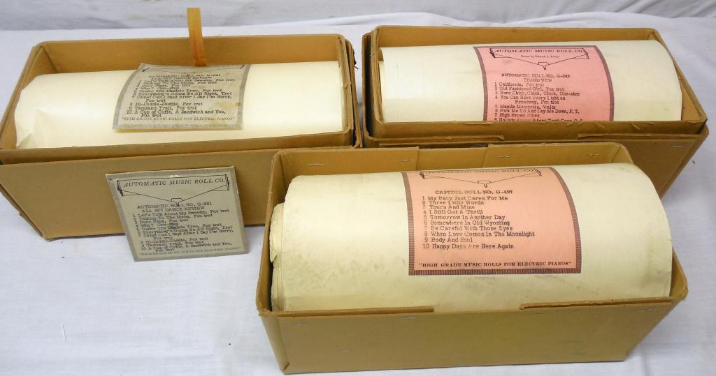 3 Automatic - Music Roll Co. Piano Roll's (1 of 5)