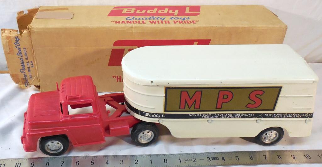 Buddy L MPS Truck with Box: Used see photos