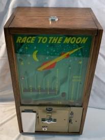 Victor Race to the Moon Gumball Machine: Restored 15 inches Tall see photos