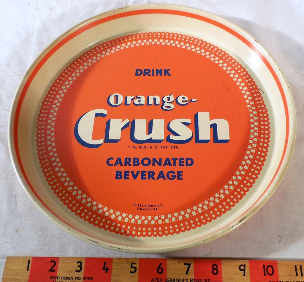 Orange Crush Round Tray (1 of 3)