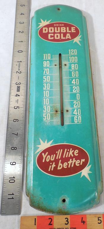 Double Cola Tin Thermometer (1 of 2)