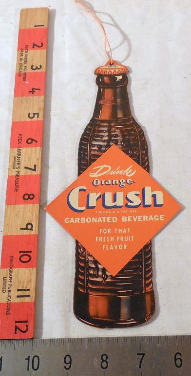 Orange Crush Cardboard Sign (1 of 2)