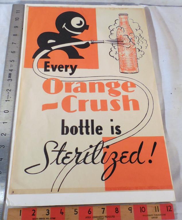 Orange Crush Cardboard Sign (1 of 3)