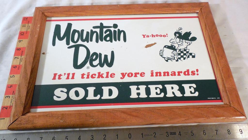 Mountain Dew Sign in Frame Masonite (1 of 5)