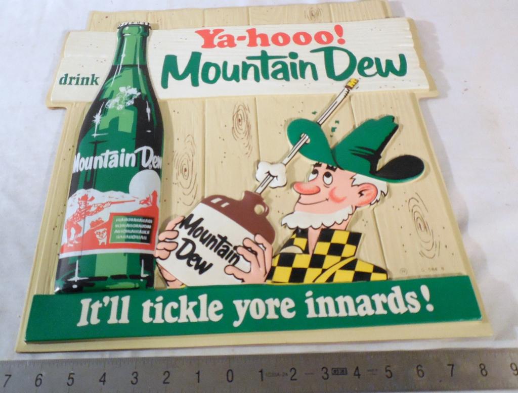 Mountain Dew Cardboard Sign (1 of 2)