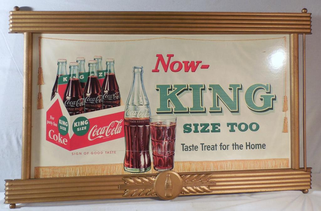 Coca Cola King Size Cardboard 26" x 41 1/2" (1 of 9)