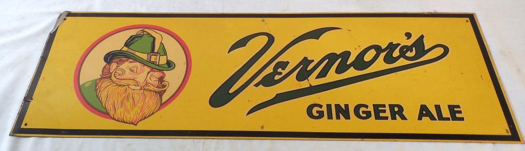 Vernor's Ginger Ale  Metal Sign 10" x 30" (1 of 6)