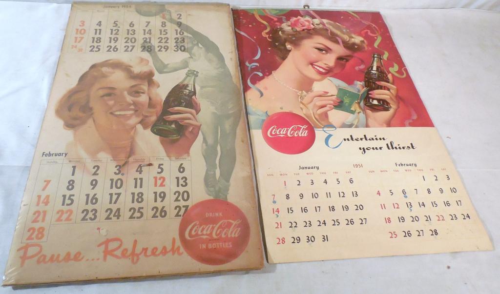 Coca Cola Calendars 1951, 1954 (1 of 5)