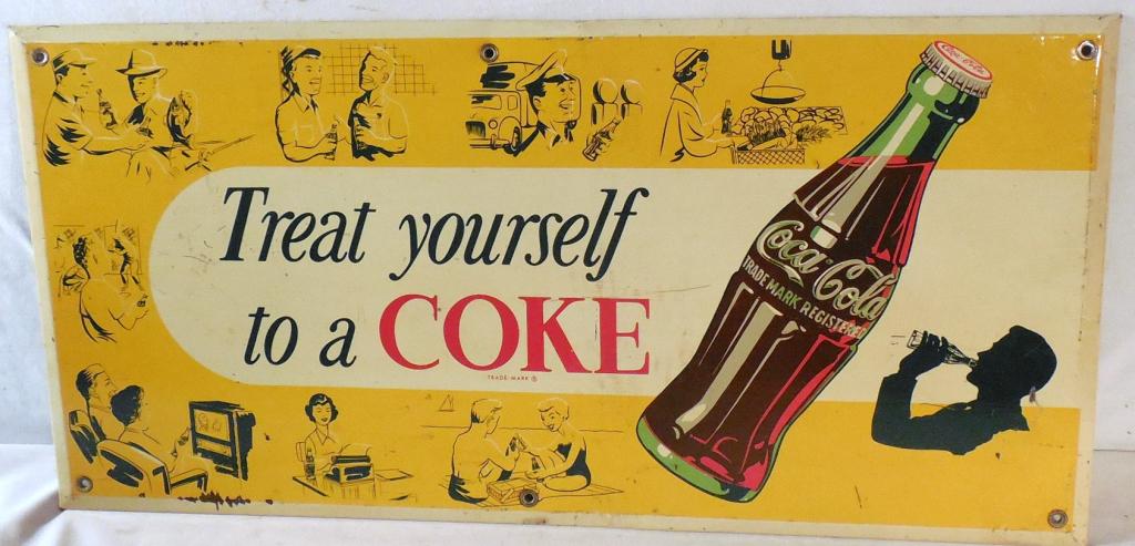 Coca Cola Metal Sign 12 x 25 (1 of 4)