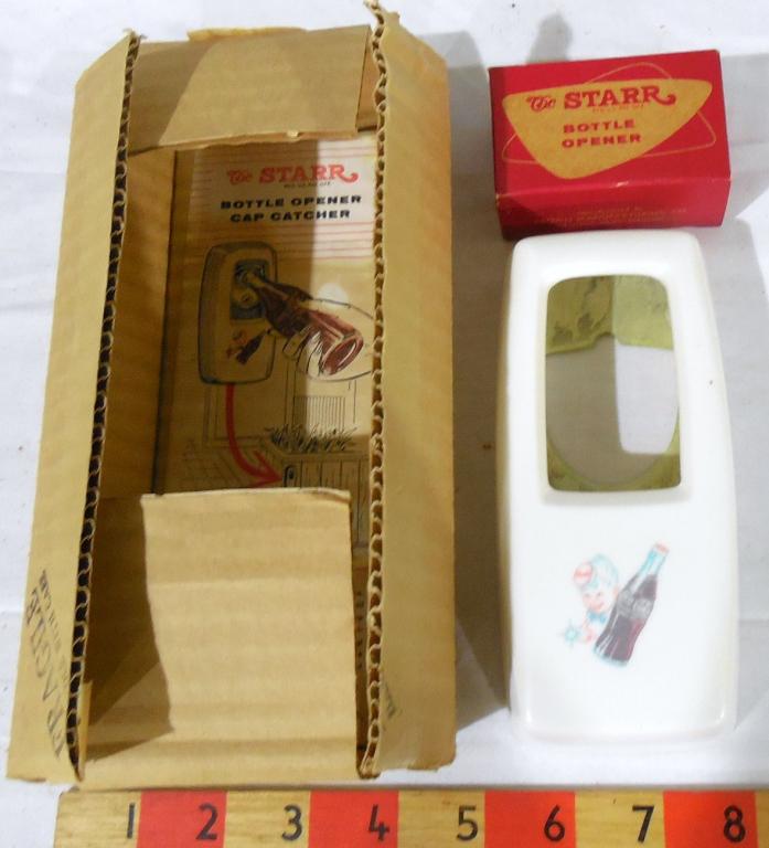 Coke Bottle Opener and Bottle Cap Catcher: NIB but sold as Used As Is