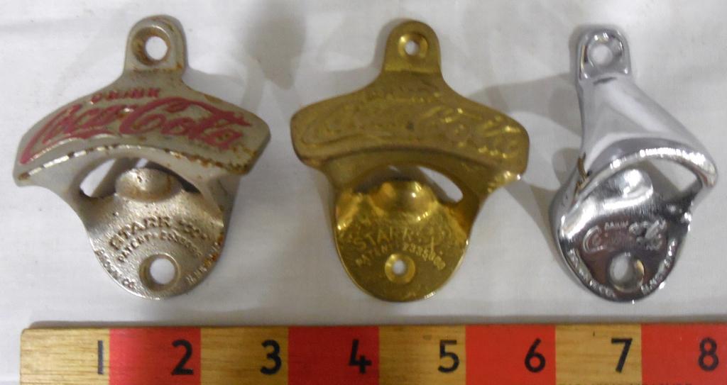 Coca Cola Lot of 3 Wall Mount Openers (1 of 1)