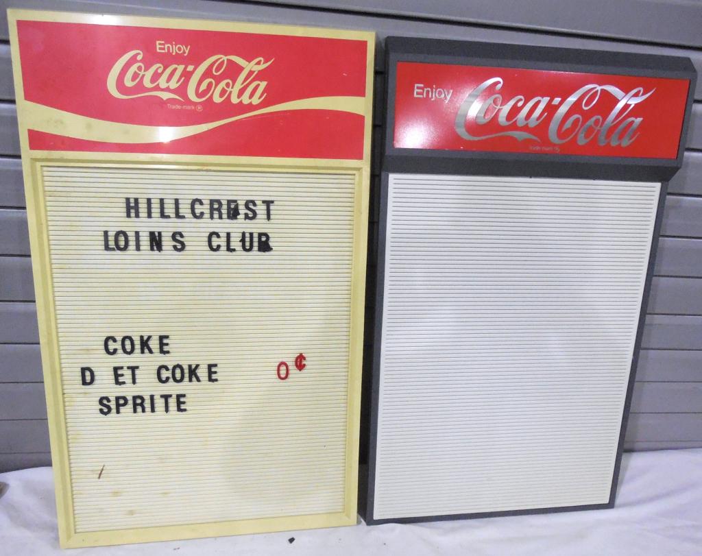 Coca Cola Menu Boards and Letters Lot of 2 (1 of 5)