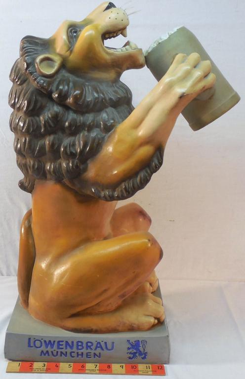 Lowenbrau Beer Lion Display 27in. Tall (1 of 6)
