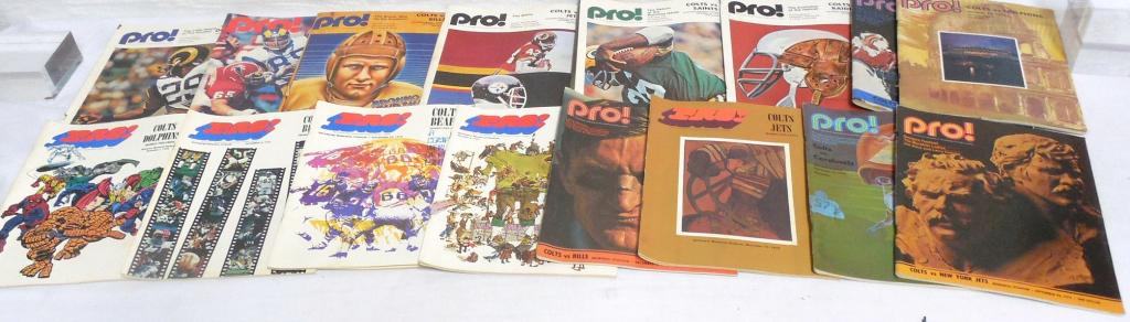 Colts Football Programs: 1970-1972